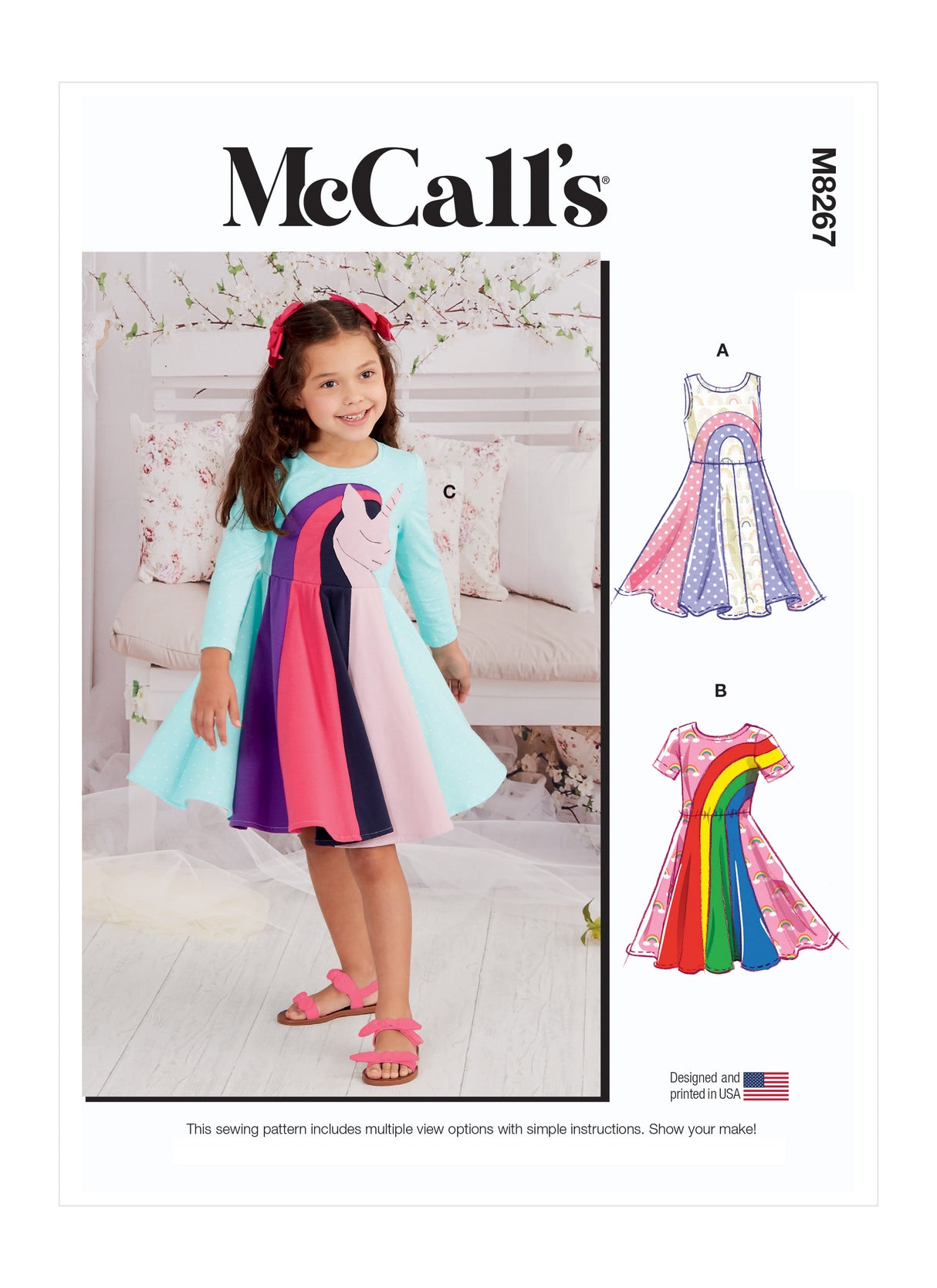 Patron McCall's n°8267 - Robes en maille pour enfants