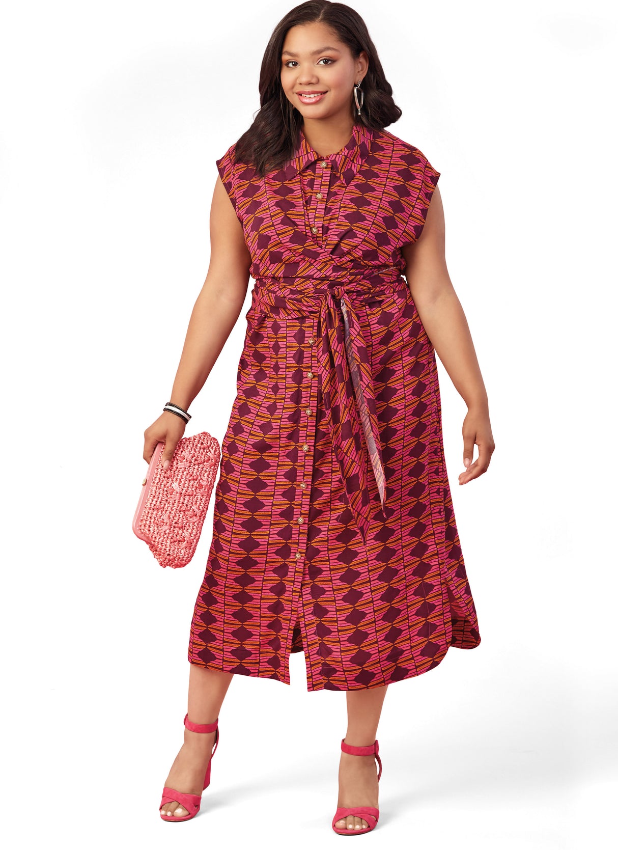 Patron McCall's n°8286 - Robe-chemise portefeuille élégante