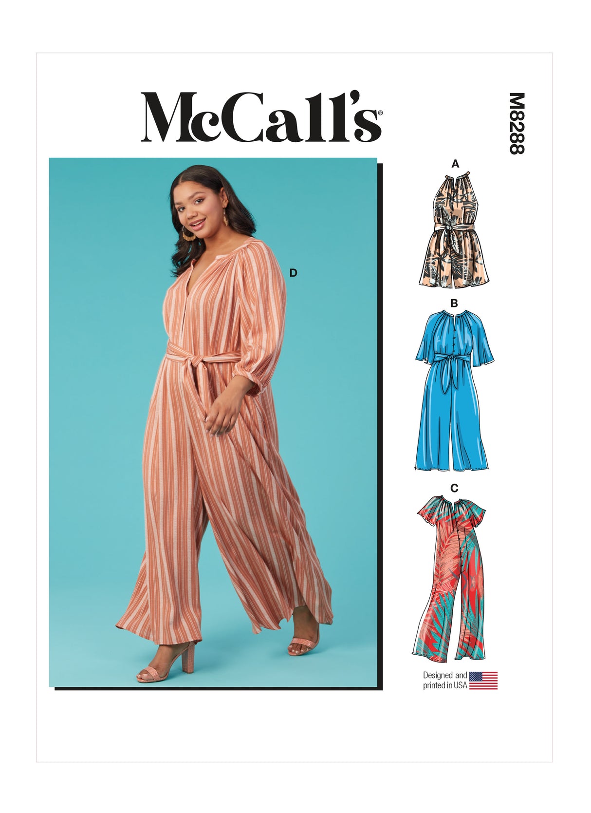Patron McCall's n°8288 - Combinaison fluide pour femmes