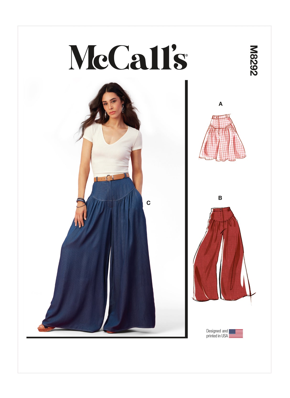 Patron McCall's n°8292 - Short et pantalon amples pour femmes