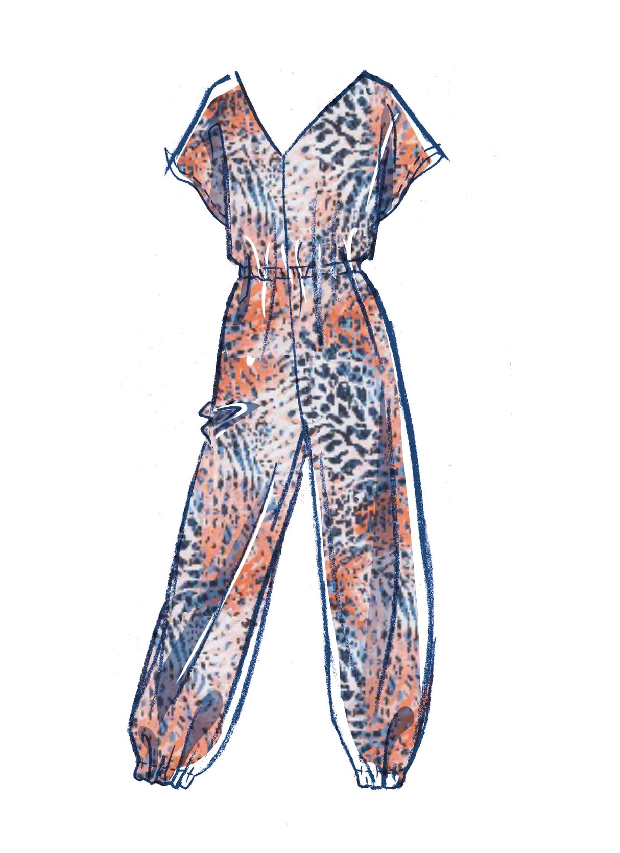 Patron McCall's n°8317 - Barboteuse et combinaison pour fillettes