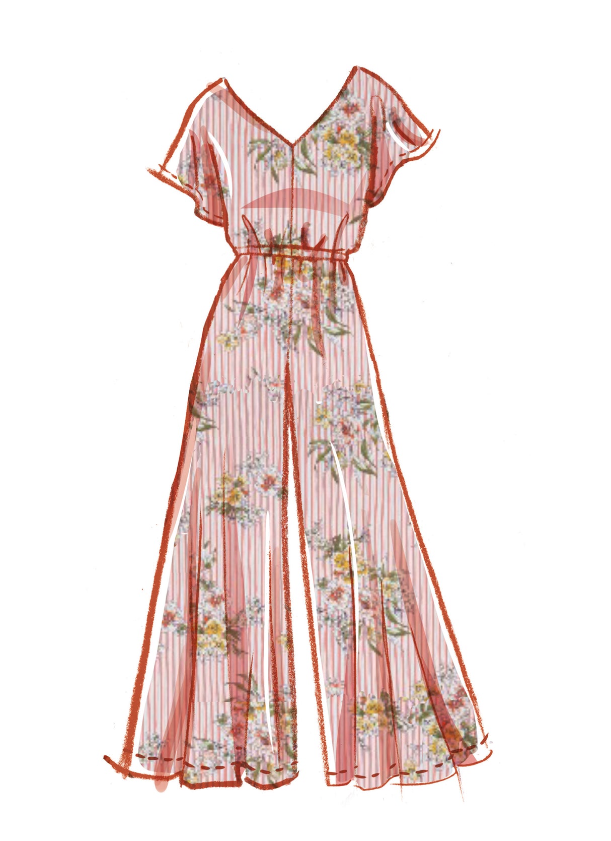 Patron McCall's n°8317 - Barboteuse et combinaison pour fillettes