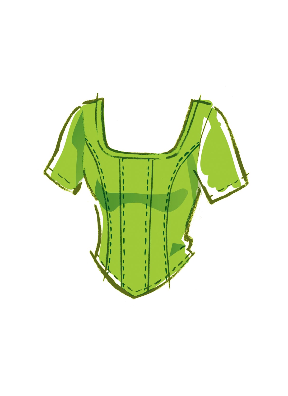 Patron McCall's n°8364 - Haut corset en tricot