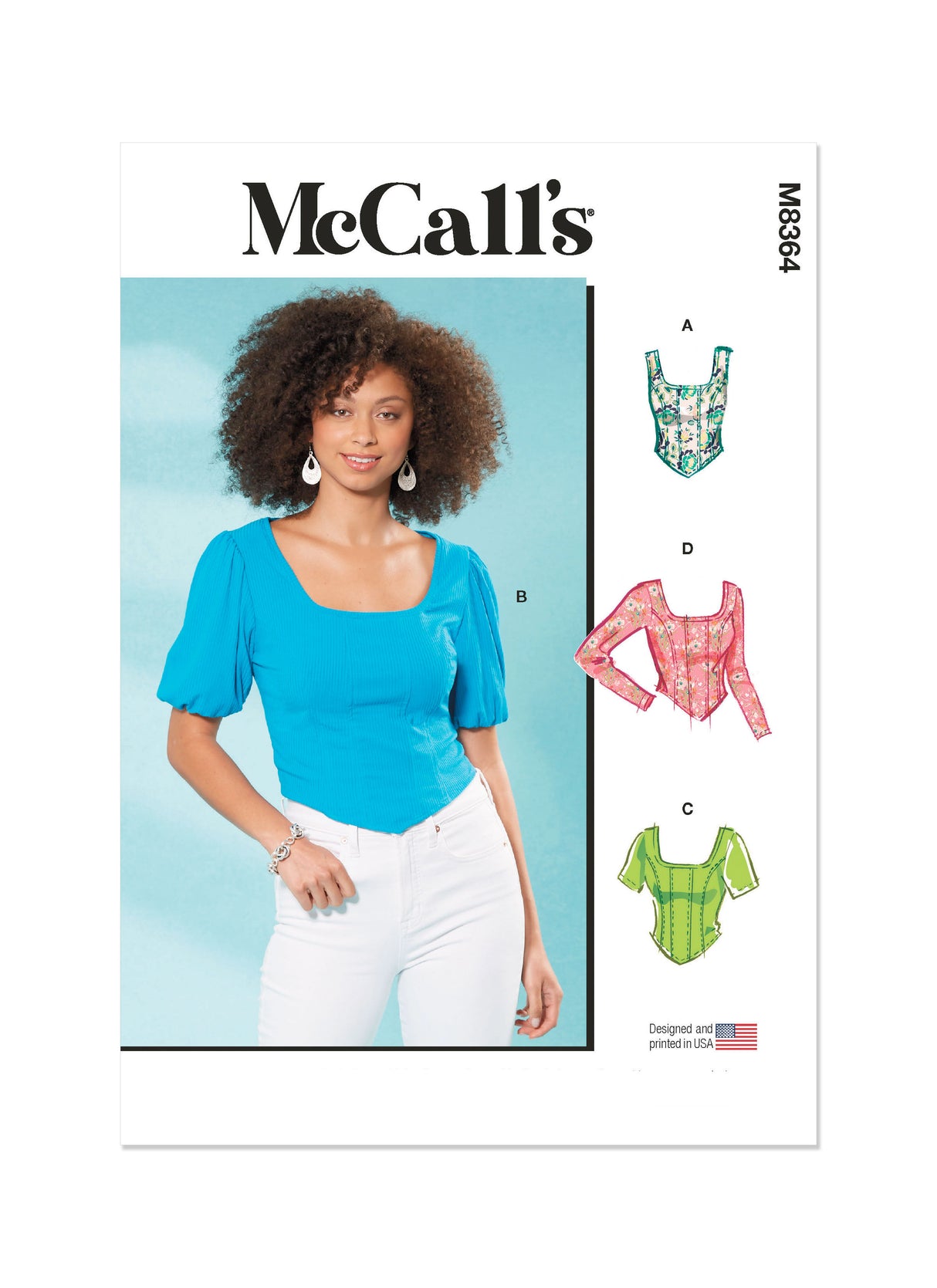 Patron McCall's n°8364 - Haut corset en tricot