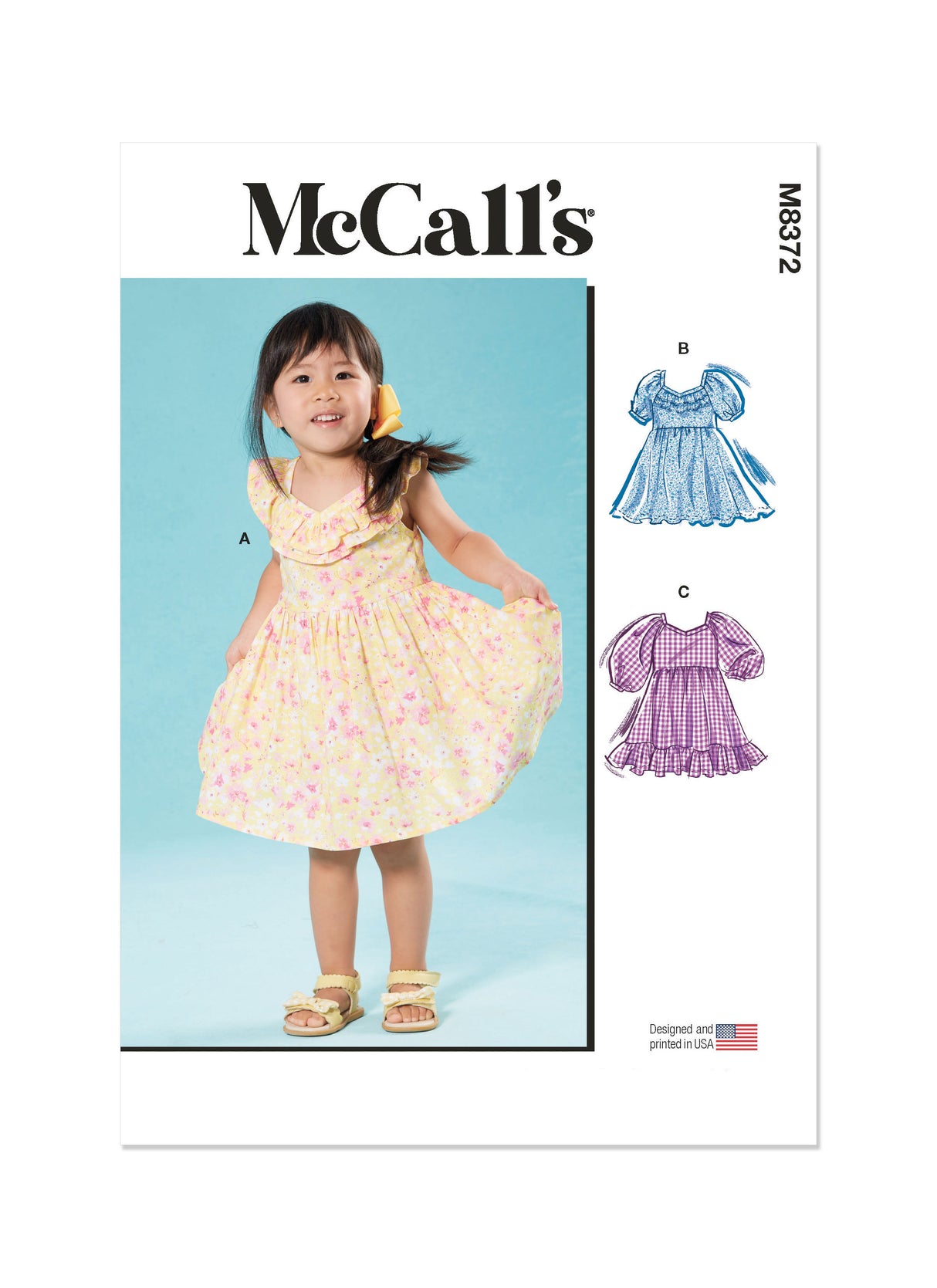 Patron McCall's n°8372 - Robe pour tout-petits