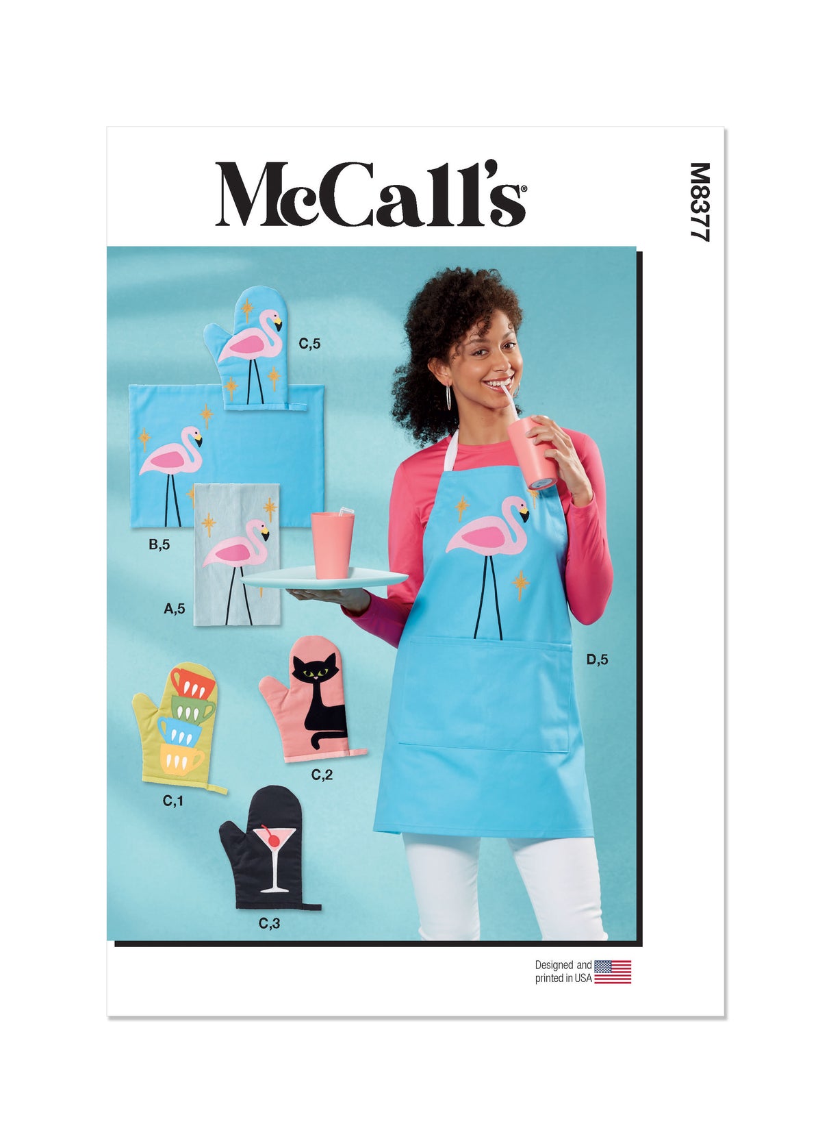 Patron McCall's n°8377 - Tablier et accessoires de cuisine