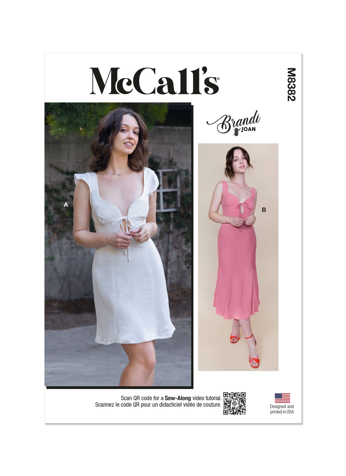 Patron McCall's n°8382 - Robe moulante avec découpe et dos ouvert