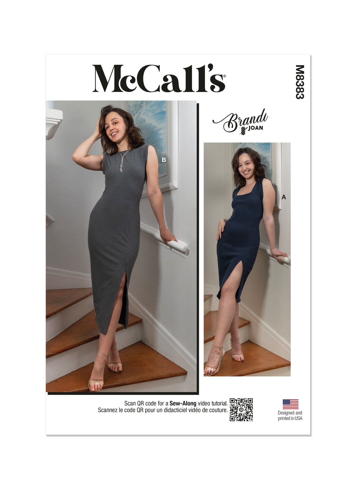 Patron McCall's n°8383 - Robe en tricot sans manches avec dos ouvert