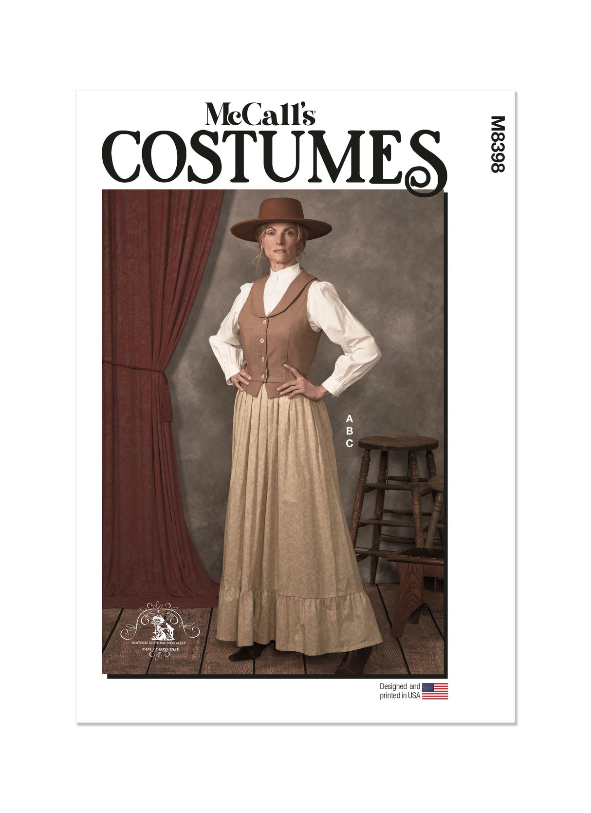 Patron McCall's n°8398 - Costume féminin style western