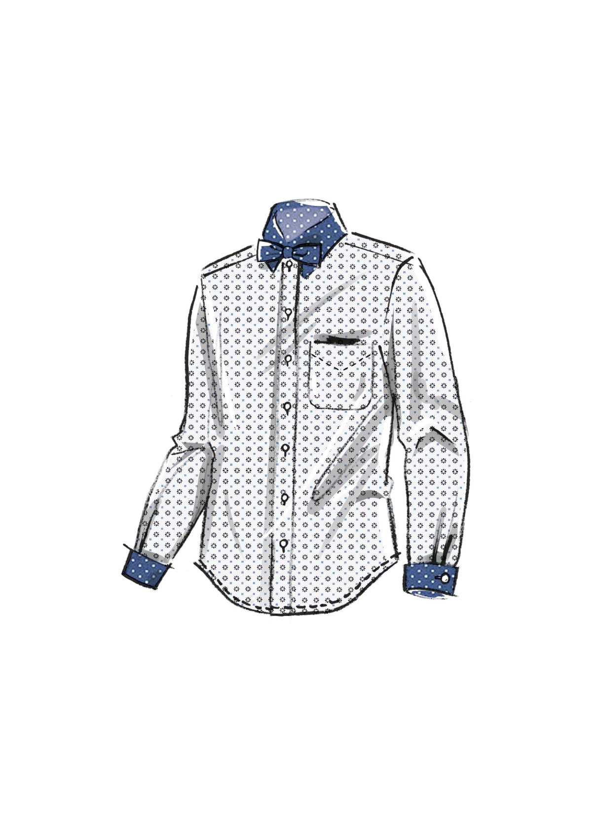Patron McCall's n°8415 - Gilet, chemise et accessoires pour homme