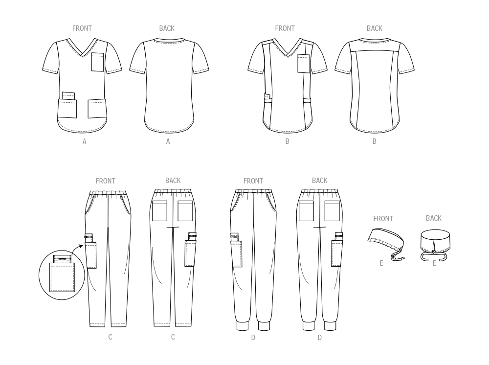 Patron McCall's n°8421 - Tenue médicale