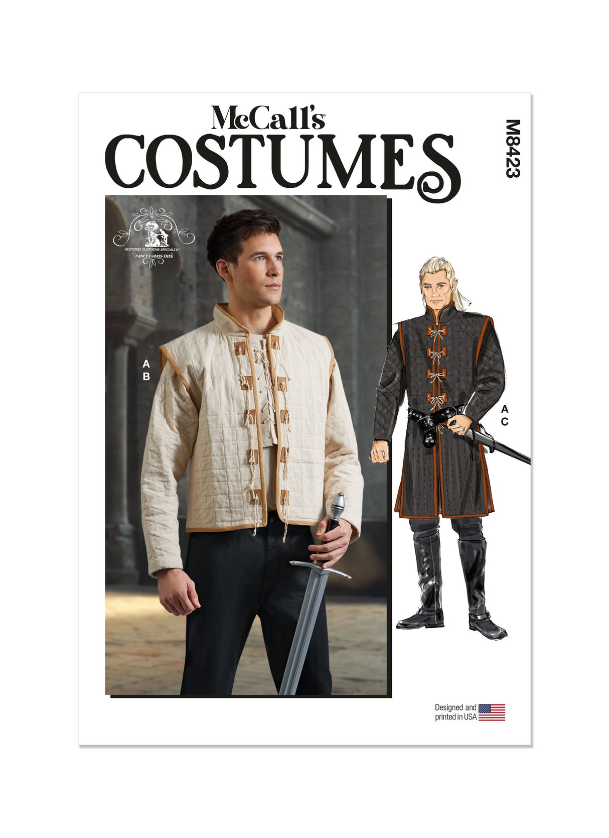 Patron McCall's n°8423 - Costume médiéval pour homme