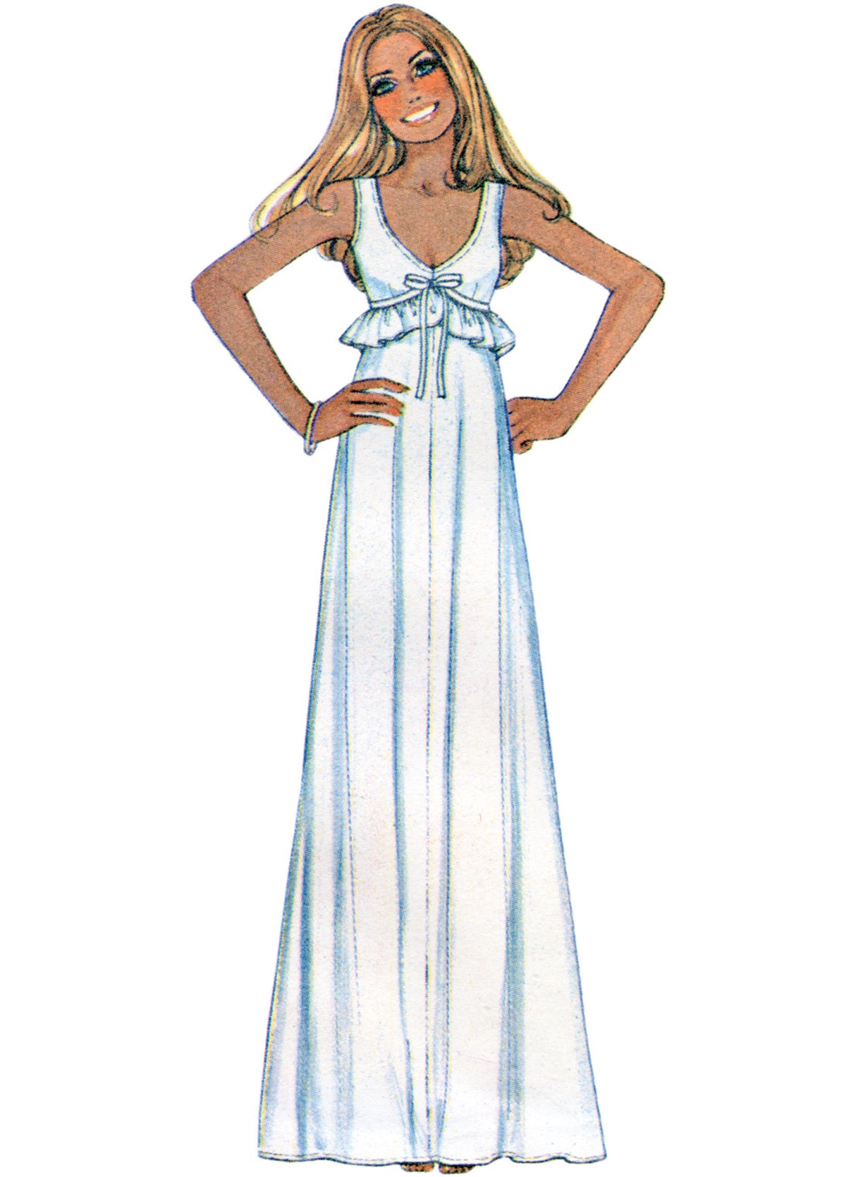 Patron McCall's n°8430 - Robe de chambre et chemise de nuit vintage