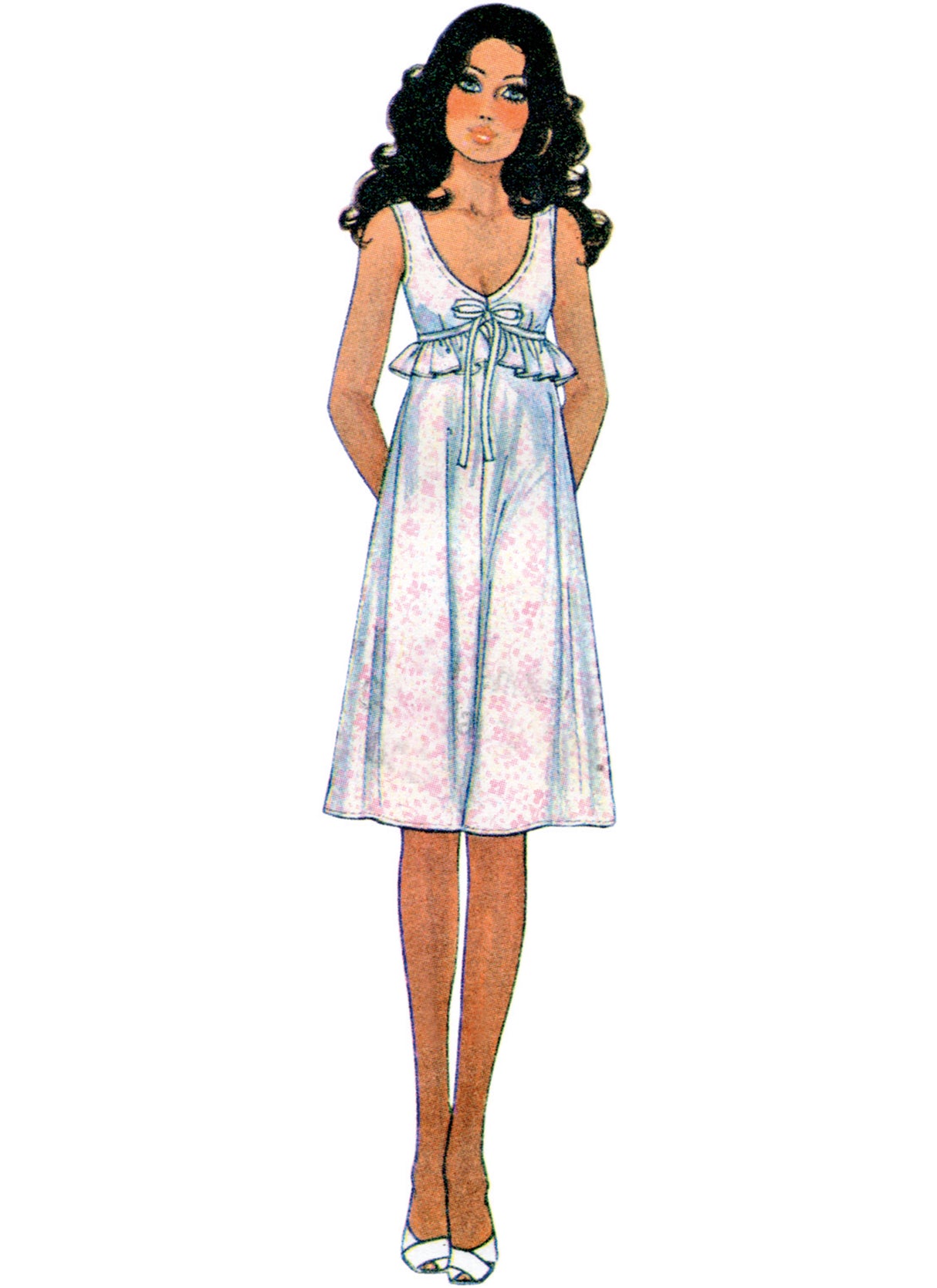 Patron McCall's n°8430 - Robe de chambre et chemise de nuit vintage