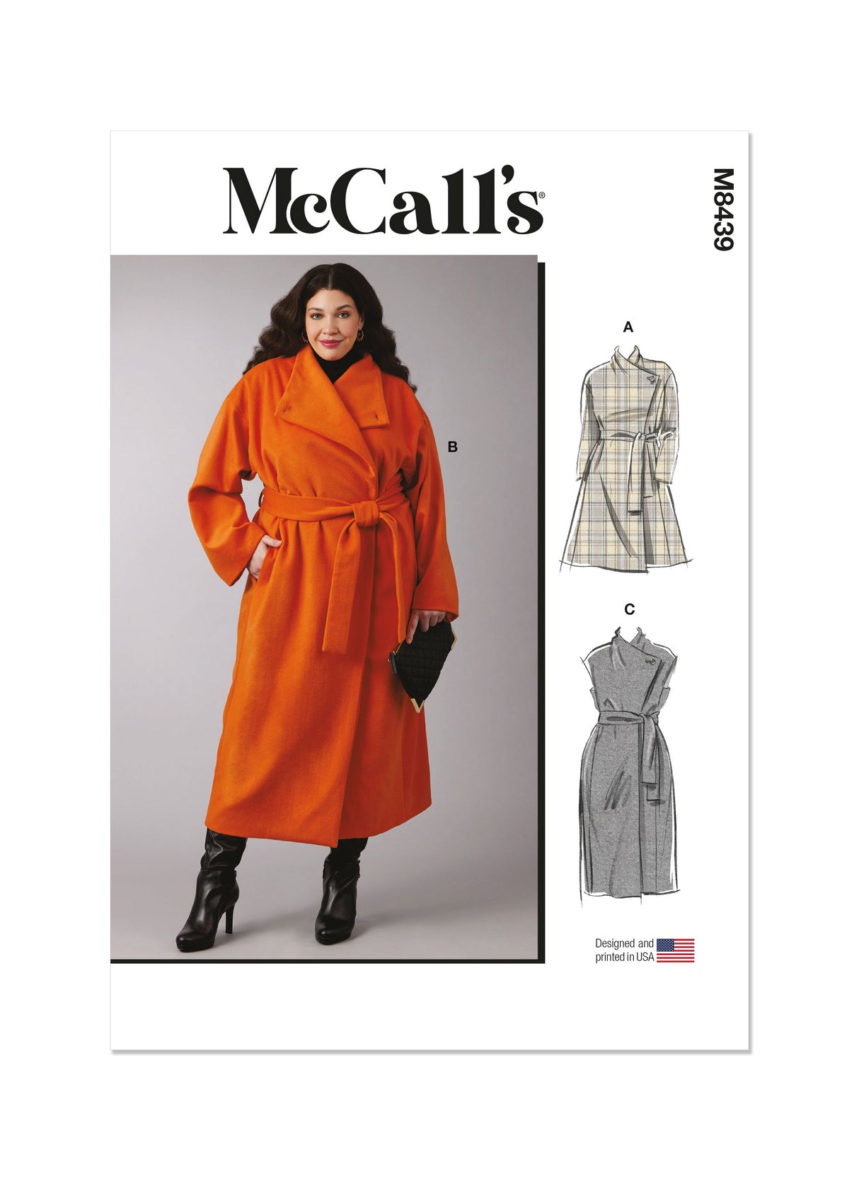 Patron McCall's n°8439 - Manteau et gilet pour femme