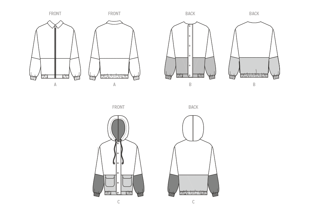 Patron McCall's n°8440 - Veste unisexe