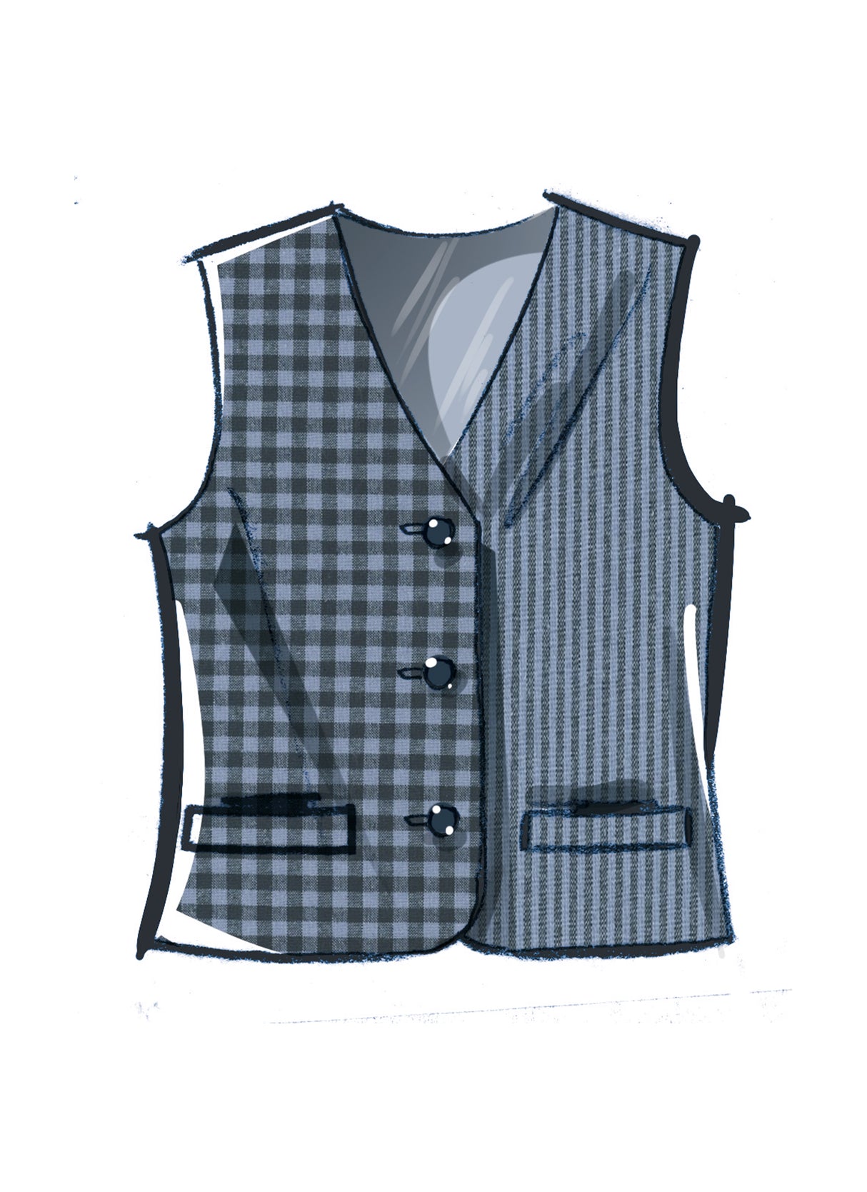 Patron McCall's n°8442 - Gilet doublé unisexe