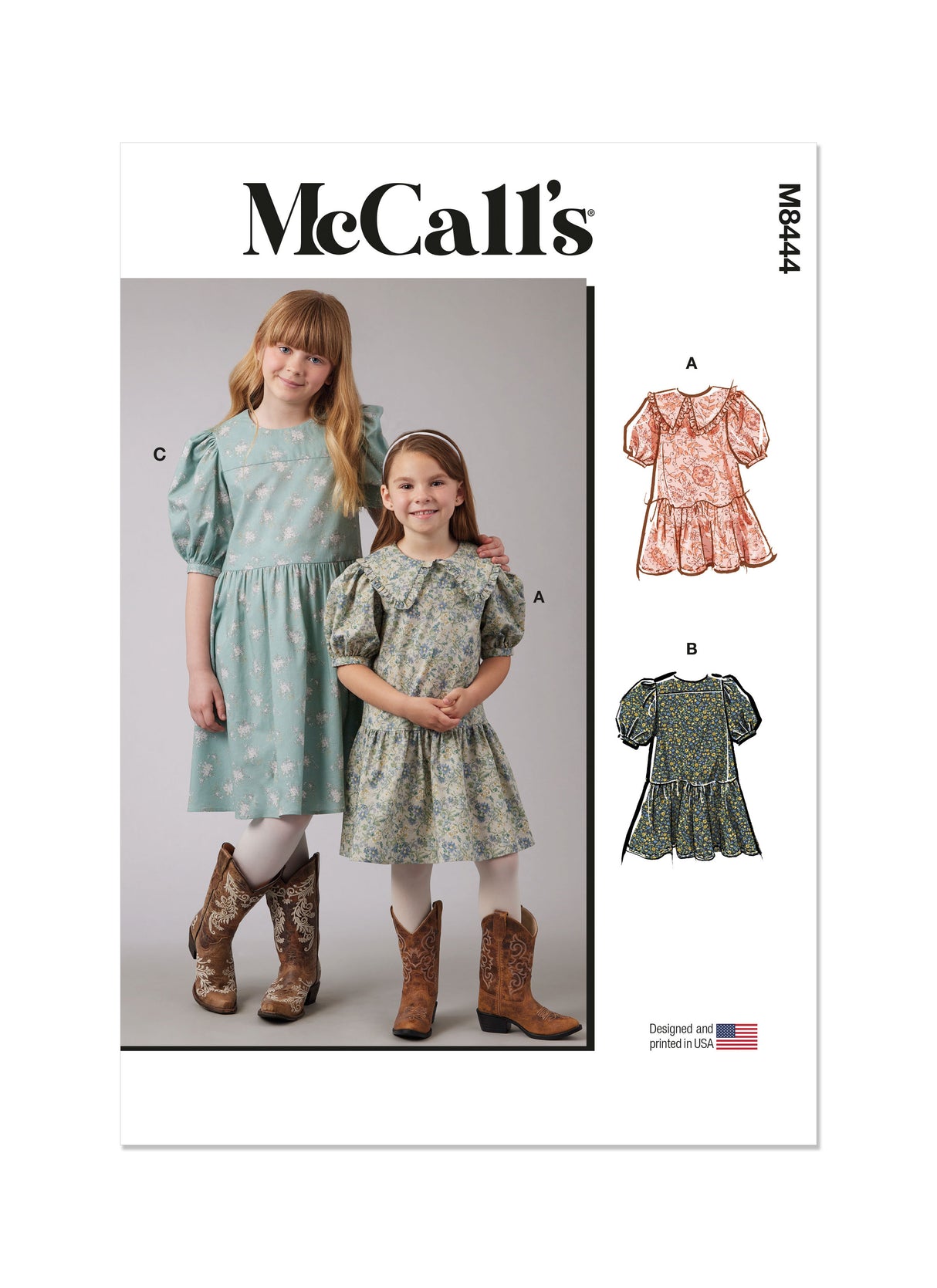 Patron McCall's n°8444 - Robe pour enfants