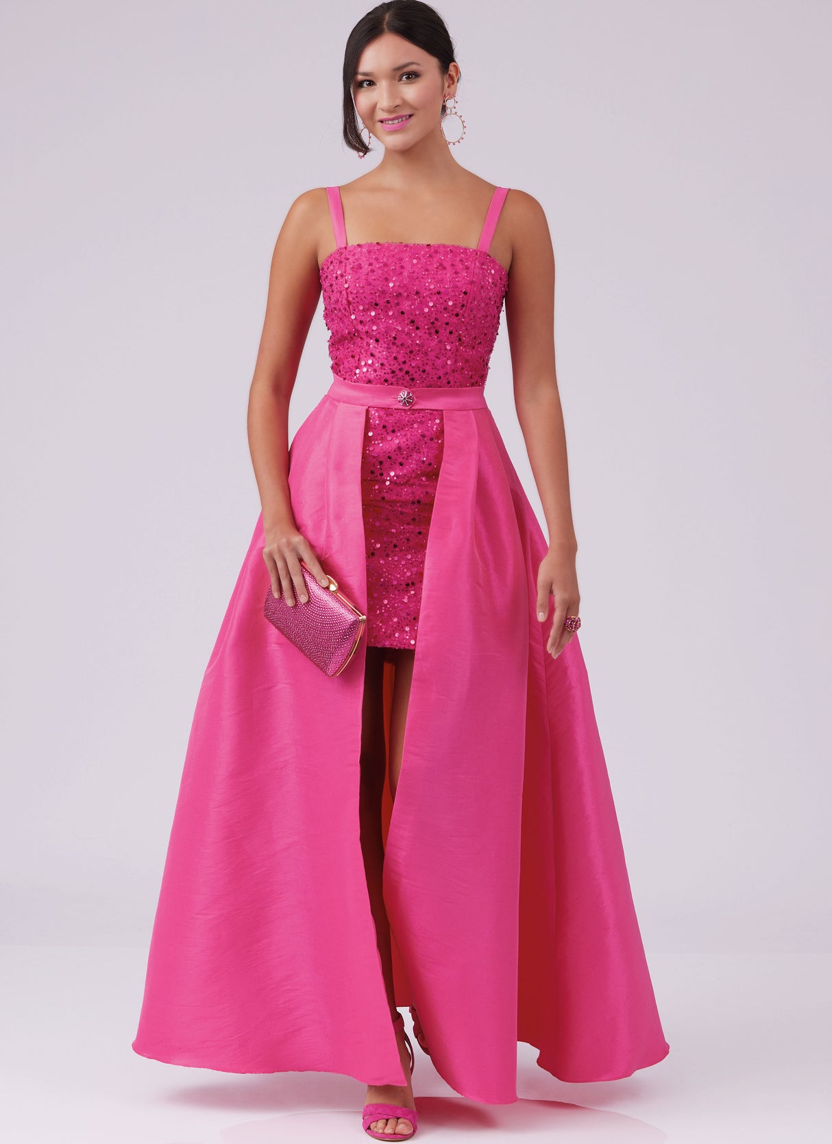 Patron McCall's n°8450 - Robe ou combinaison avec surjupe amovible