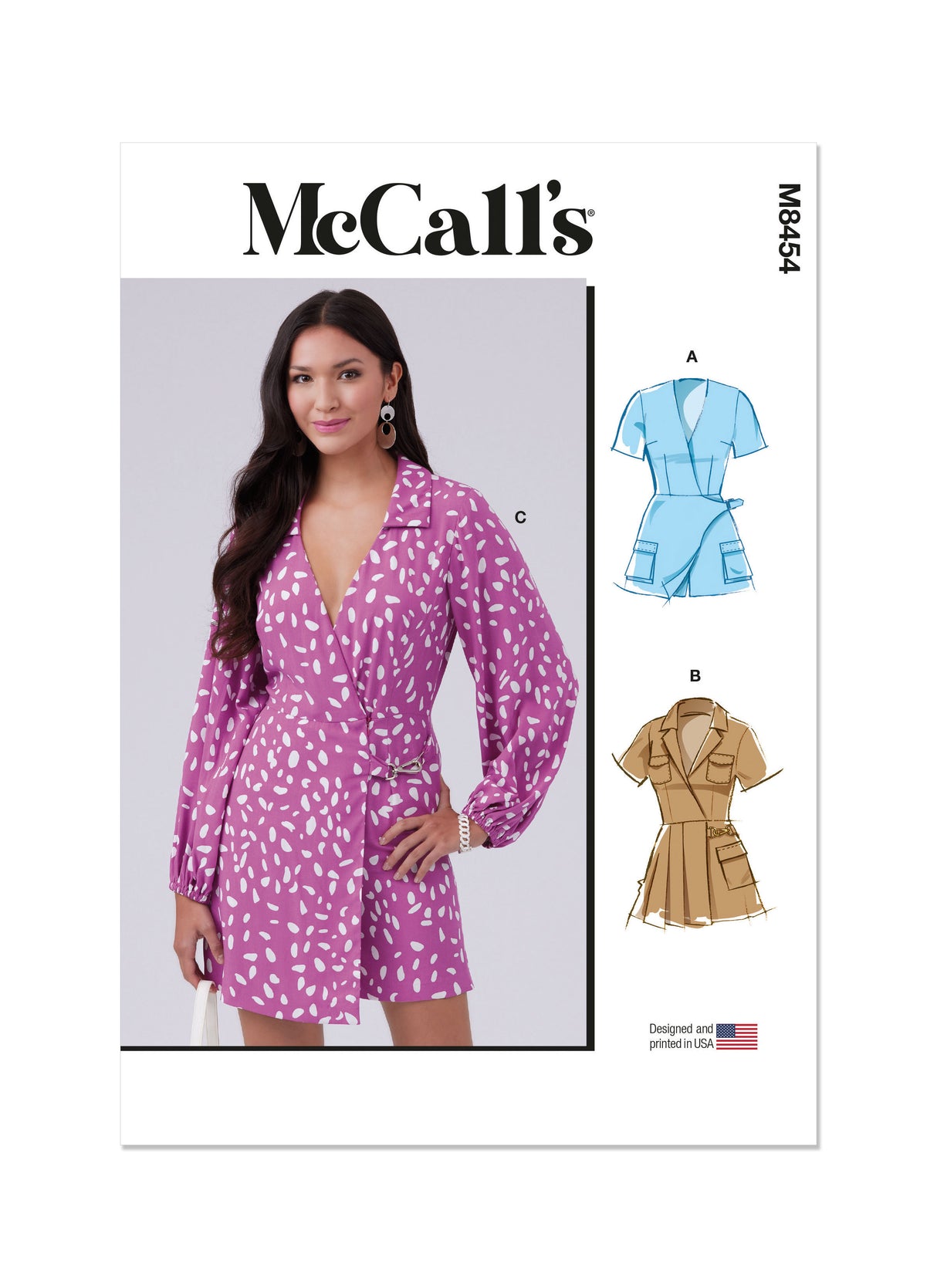 Patron McCall's n°8454 - Combinaison cache-cœur