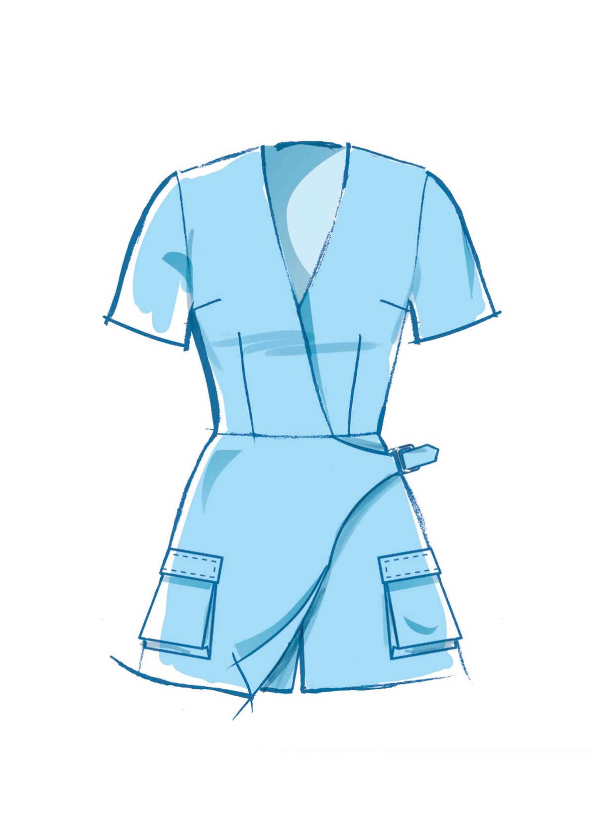 Patron McCall's n°8454 - Combinaison cache-cœur