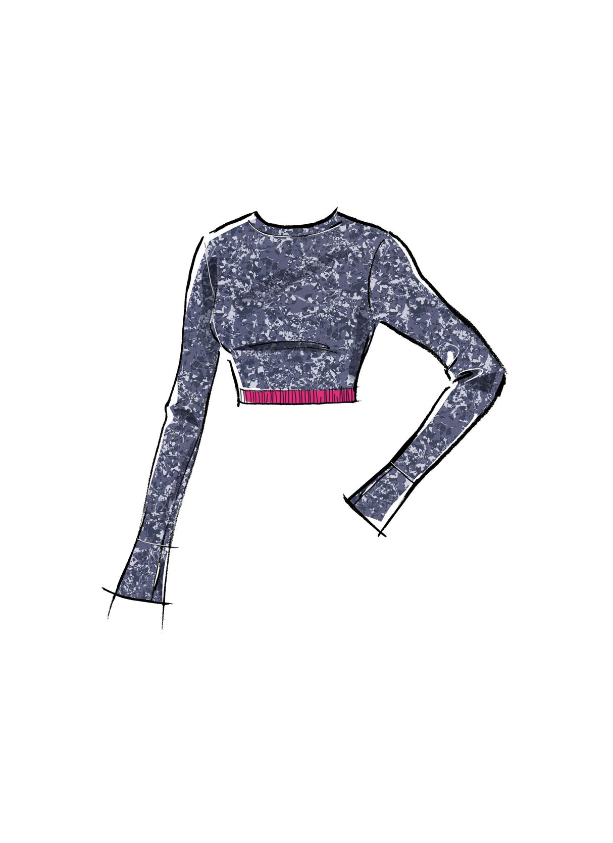 Patron McCall's n°8455 - Haut court en tricot et leggings