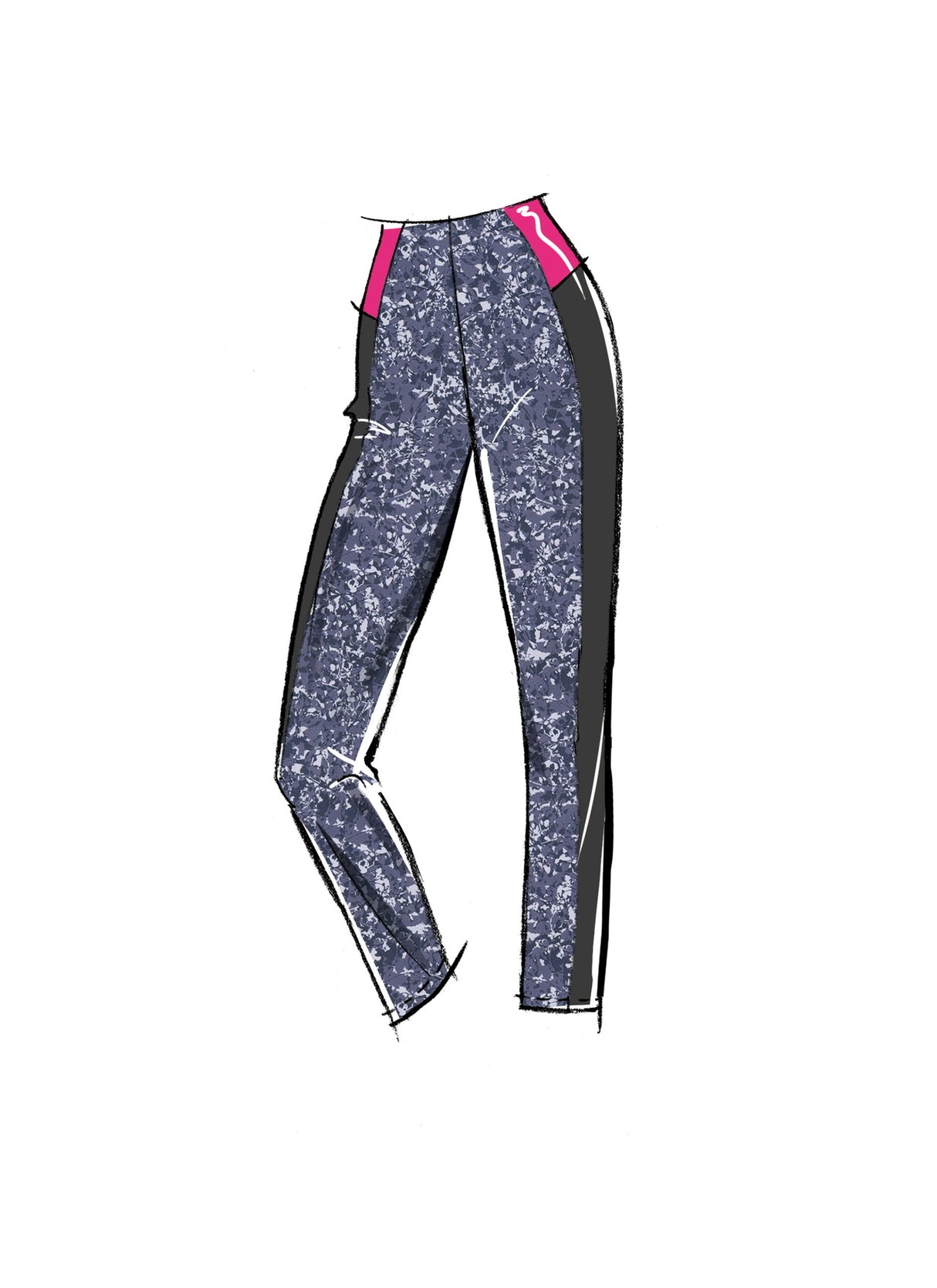 Patron McCall's n°8455 - Haut court en tricot et leggings