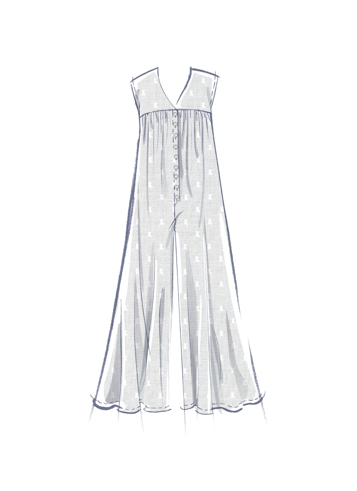 Patron McCall's n°8457 - Combinaison ample avec ceinture