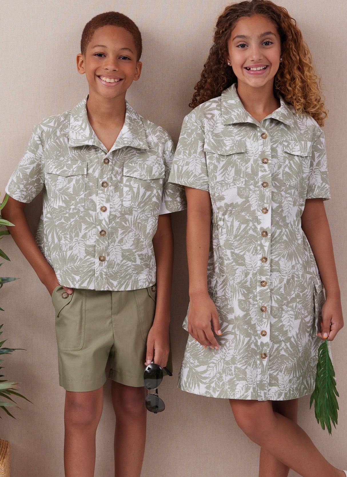 Patron McCall's n°8462 - Ensemble chemise, robe, short et pantalon pour enfants