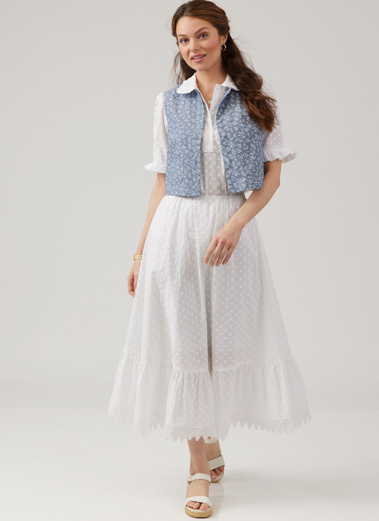 Patron McCall's n°8463 - Chemisier, gilet, jupe et jupon vintage