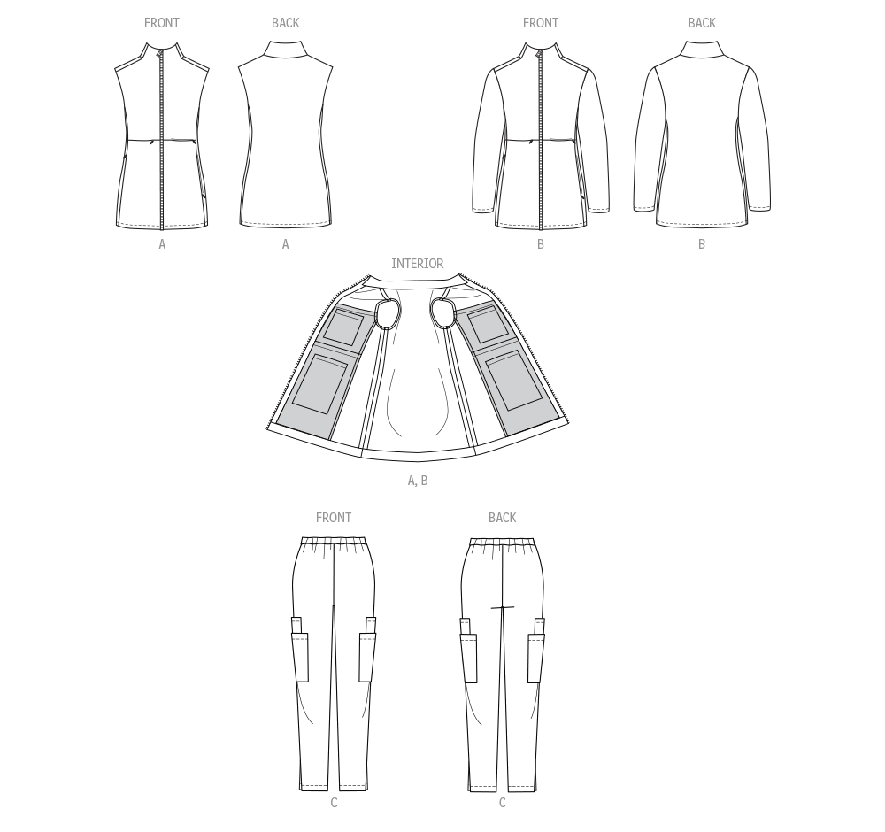 Patron McCall's n°8468 - Ensemble de blouse médicale et pantalon