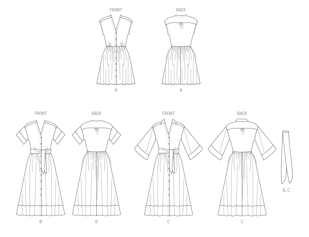 Patron McCall's n°8477 - Robe-chemise à épaules tombantes