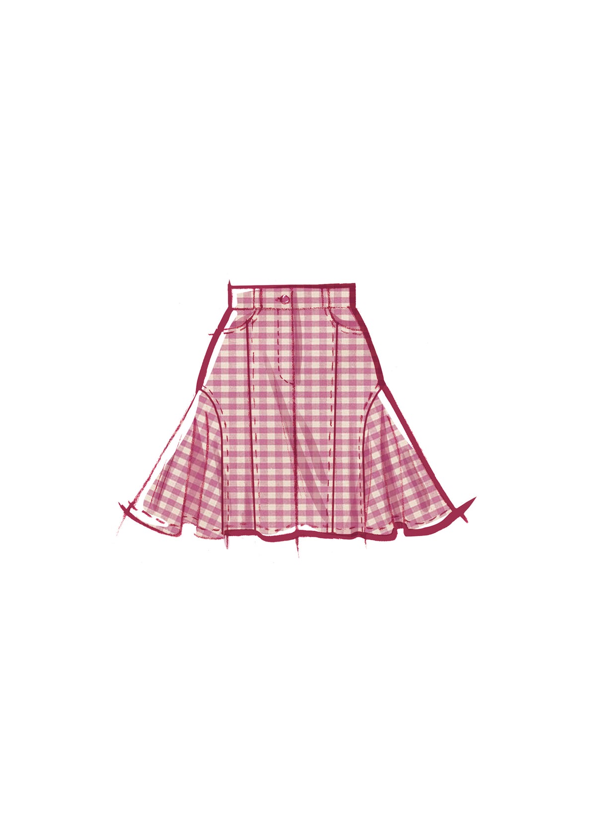 Patron McCall's n°8480 - Jupe pour femmes en trois longueurs