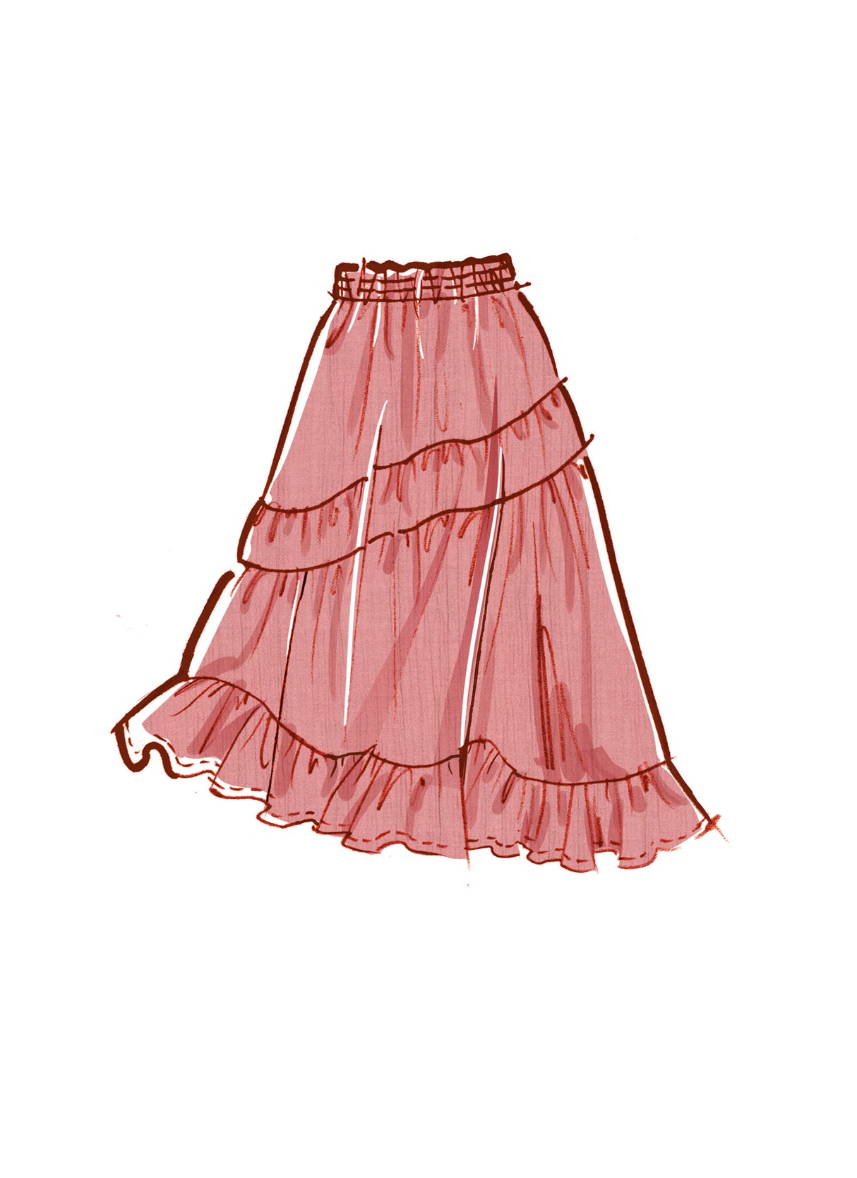 Patron McCall's n°8482 - Hauts courts et jupes asymétriques