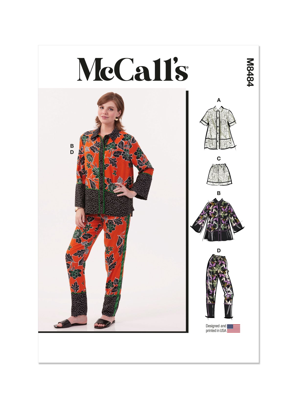 Patron McCall's n°8484 - Pyjama pour femmes