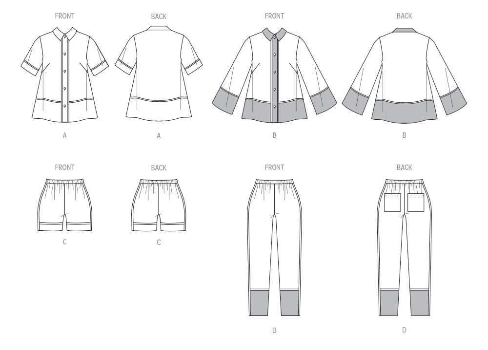 Patron McCall's n°8484 - Pyjama pour femmes