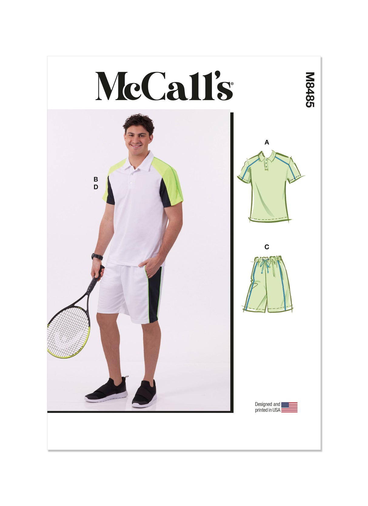 Patron McCall's n°8485 - Hauts et shorts pour hommes