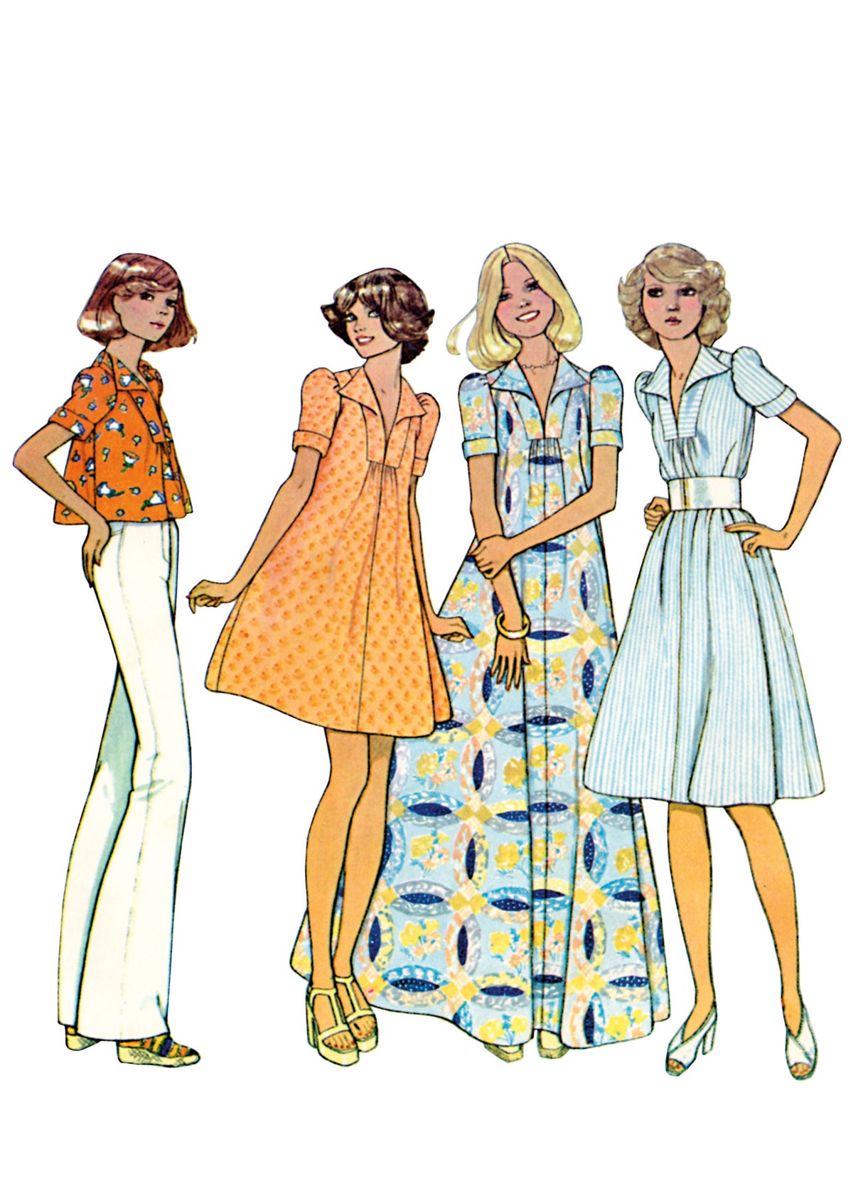 Patron McCall's n°8492 - Robe ou haut vintage des années 1970