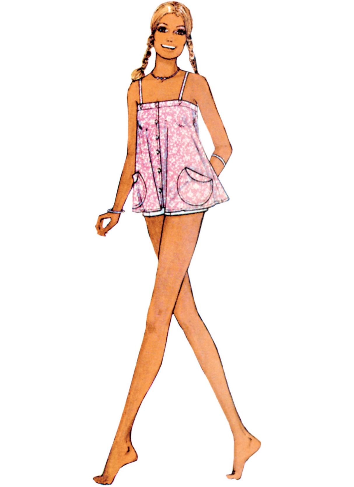 Patron McCall's n°8499 - Robe et haut vintage par Laura Ashley