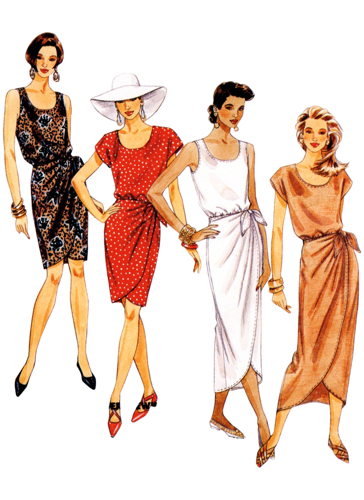 Patron McCall's n°8501 - Robe sarong des années 1990