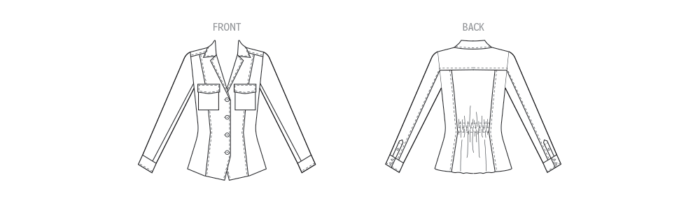 Patron McCall's n°8504 - Veste chemise pour femmes