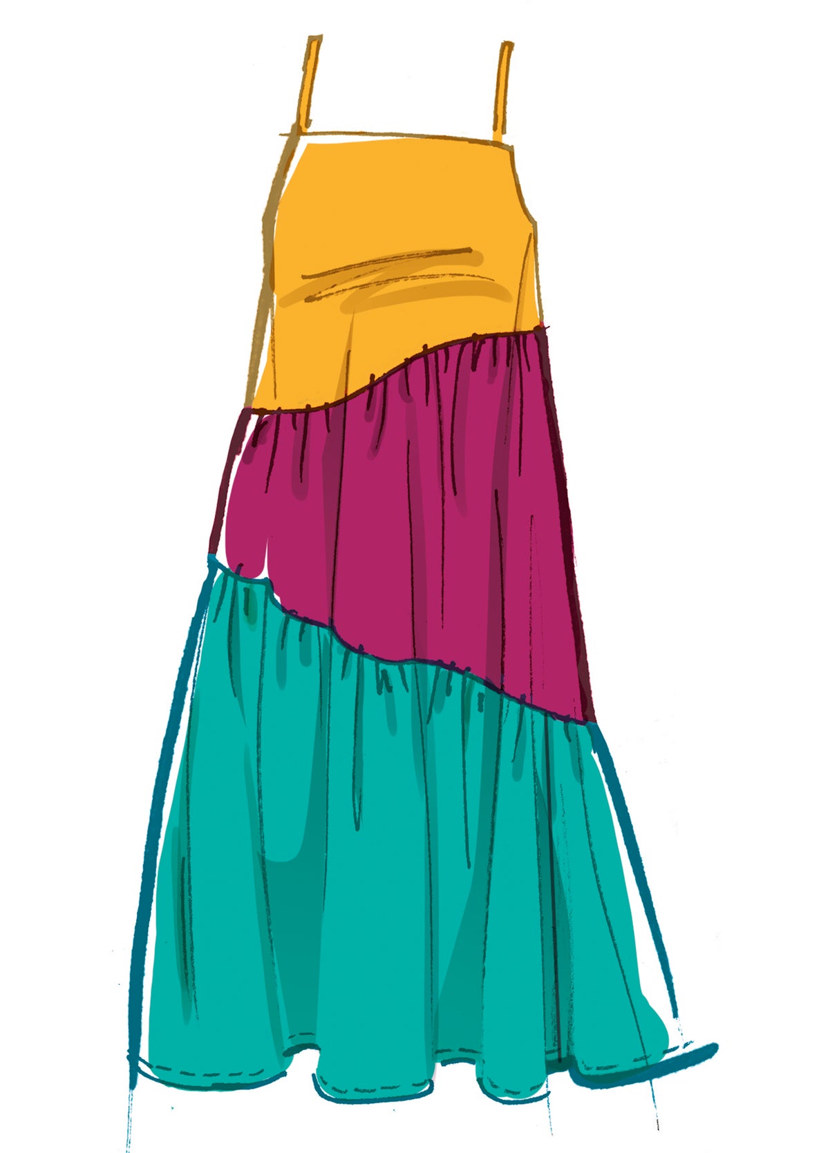 Patron McCall's n°8506 - Robes d'été asymétriques pour femmes