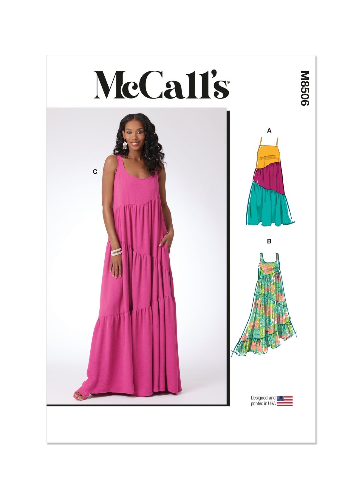 Patron McCall's n°8506 - Robes d'été asymétriques pour femmes