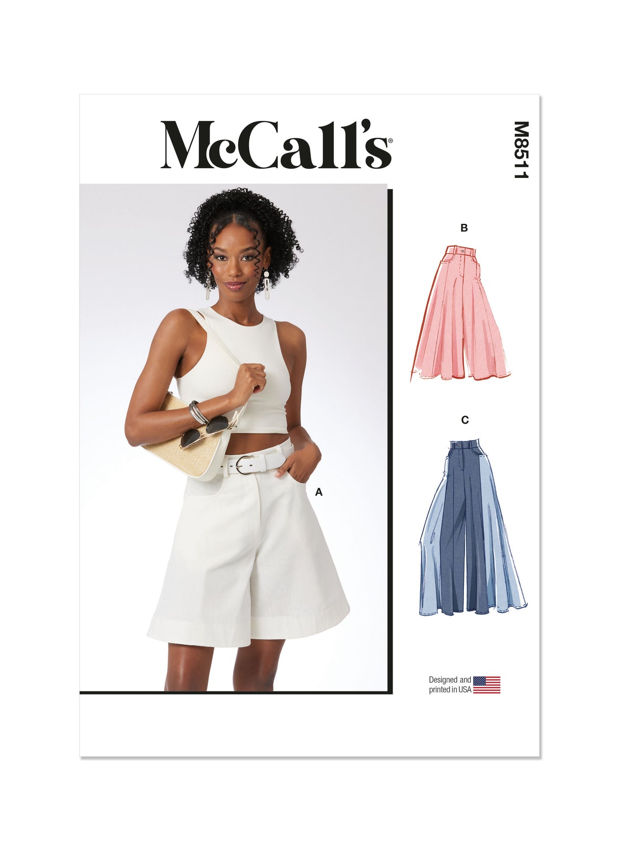 Patron McCall's n°8511 - Shorts et pantalons pour femmes