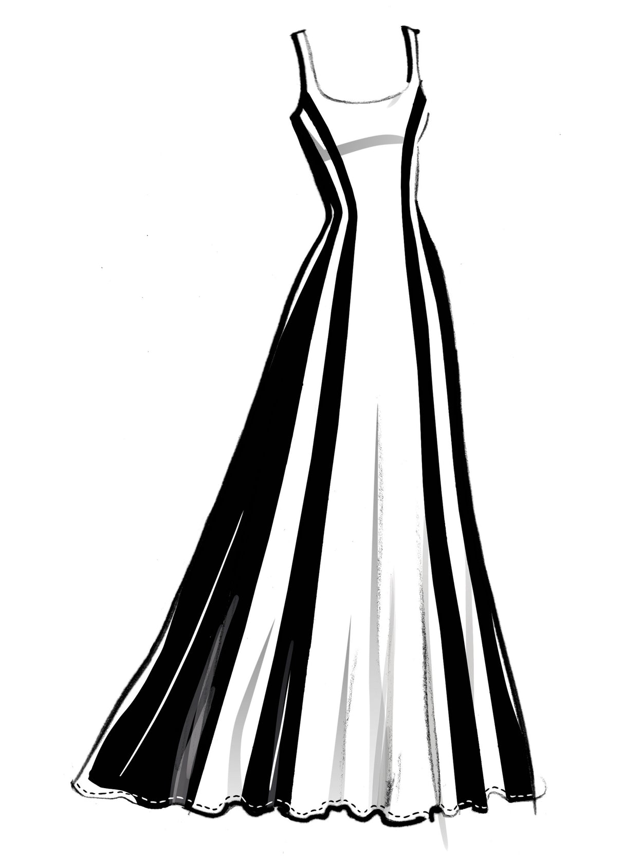 Patron McCall's n°8512 - Combinaison et robe longue élégantes