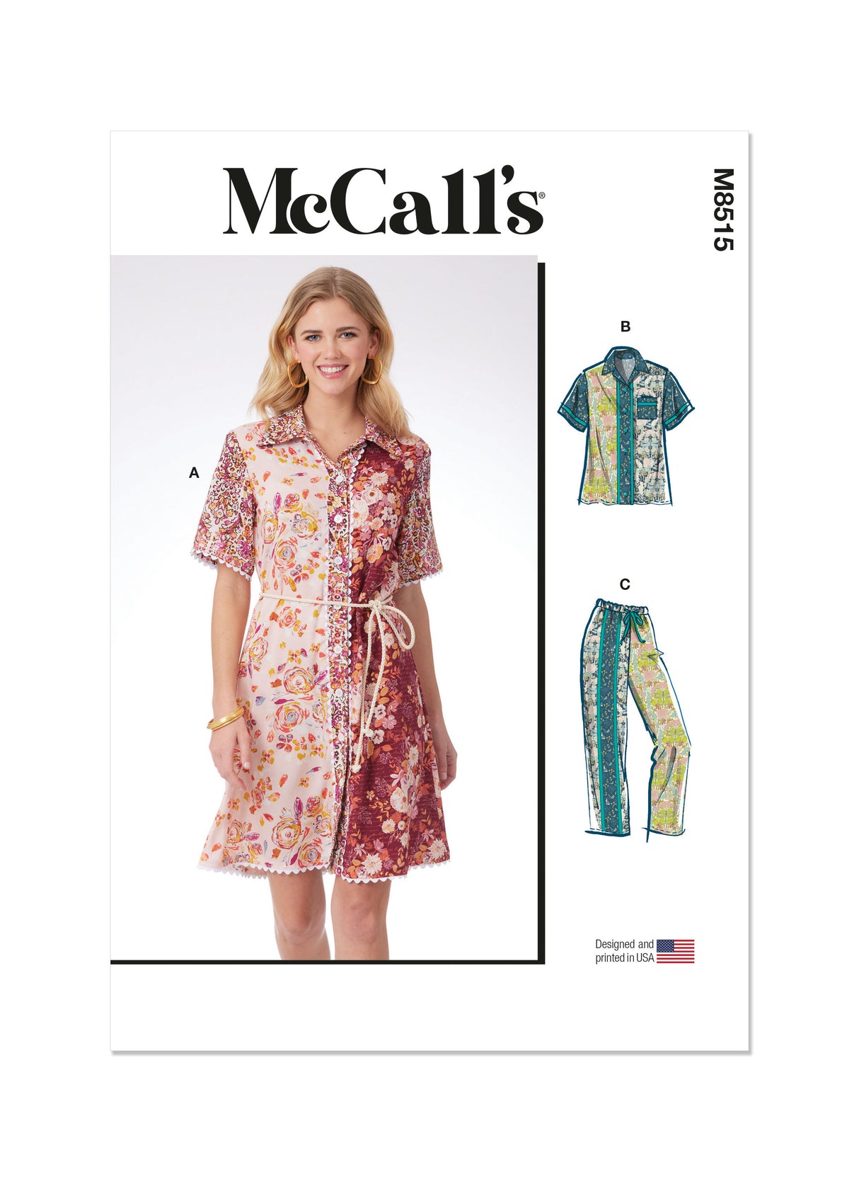 Patron McCall's n°8515 - Robe chemisier, haut et pantalon