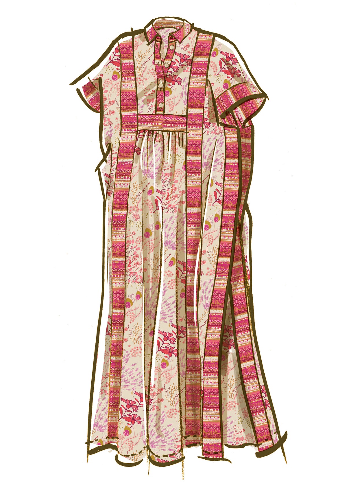 Patron McCall's n°8516 - Caftans élégants en deux longueurs