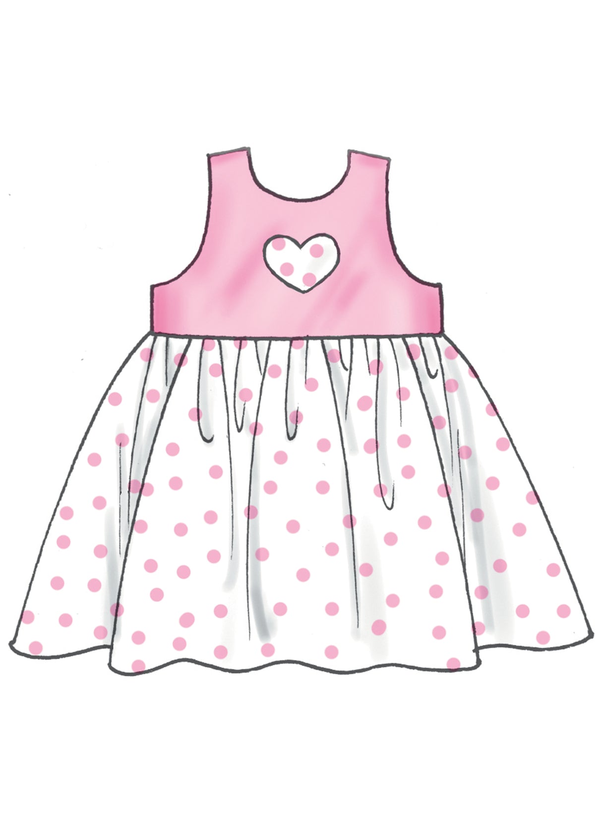 Patron McCall's n°8519 - Robe et barboteuse pour fillettes