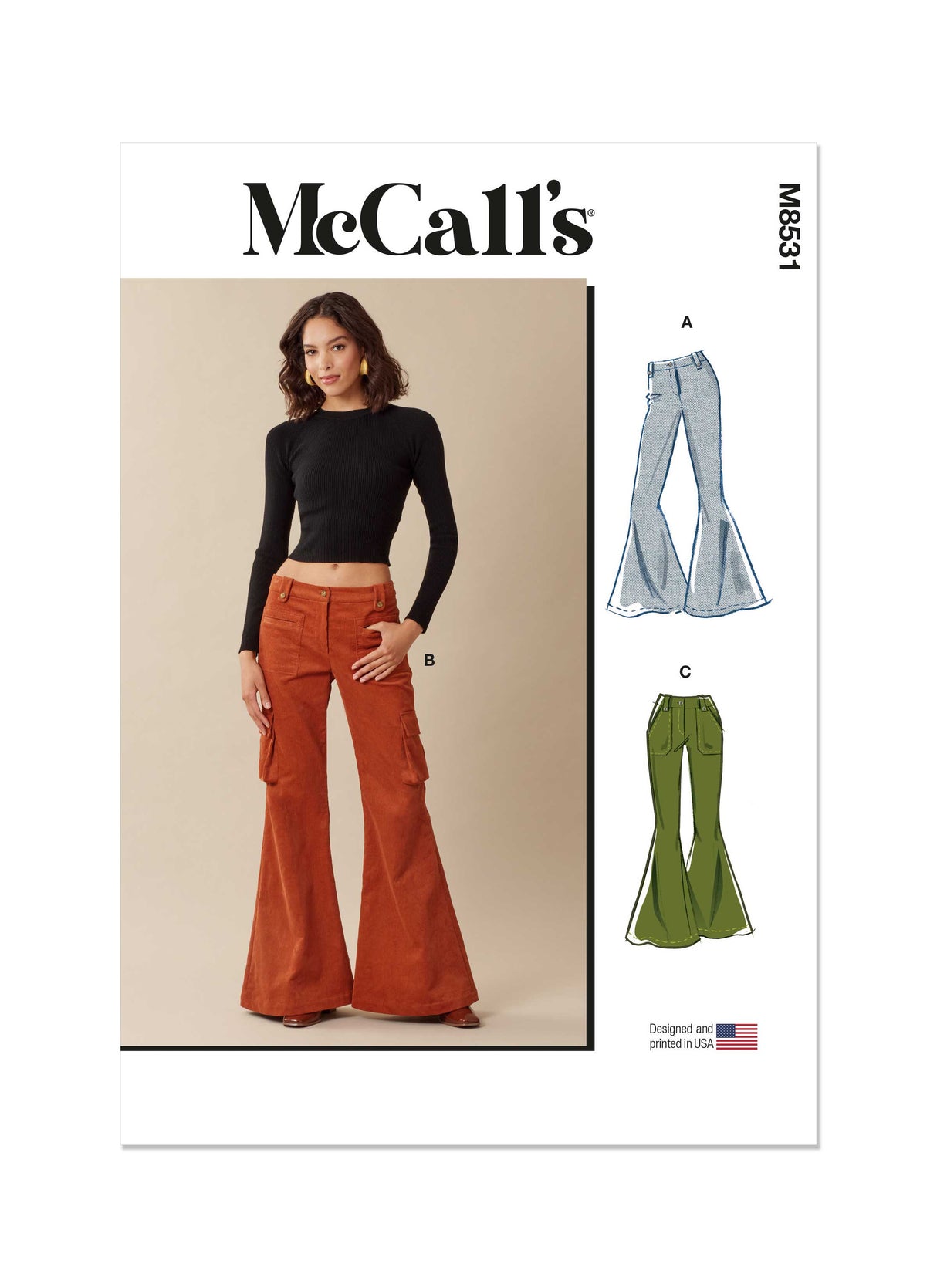 Patron McCall's n°8531 - Pantalon évasé tendance