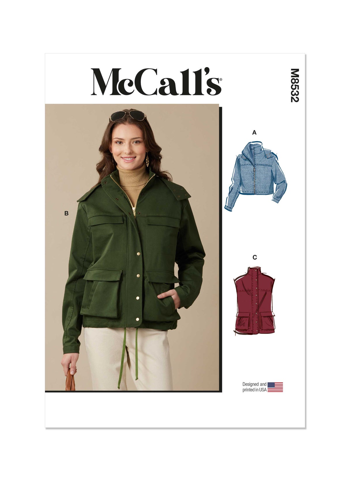 Patron McCall's n°8532 - Veste et gilet utilitaires